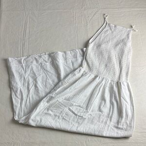 Joie Women's White Smocked Sundress Pockets Size XS